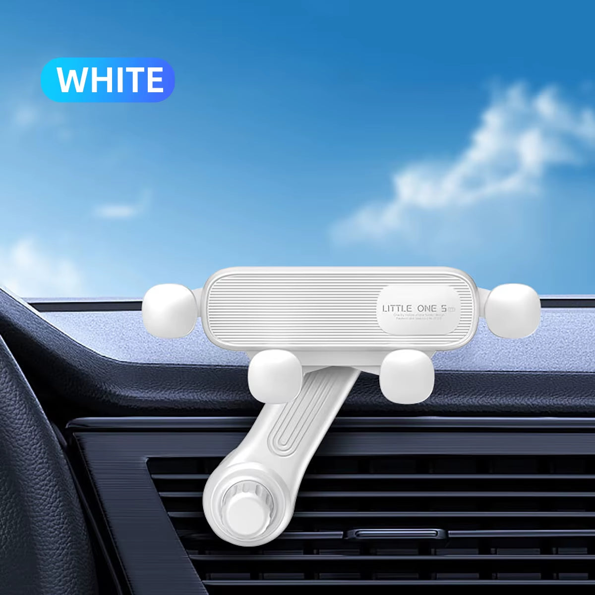 Magnetic Car Phone Holder for 4.7–7-Inch Smartphones, Air Vent Mount with Shock-Resistant GPS Stand
