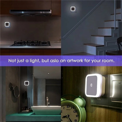 Plug-In LED Night Light with Sensor for Bedroom or Children’s Room