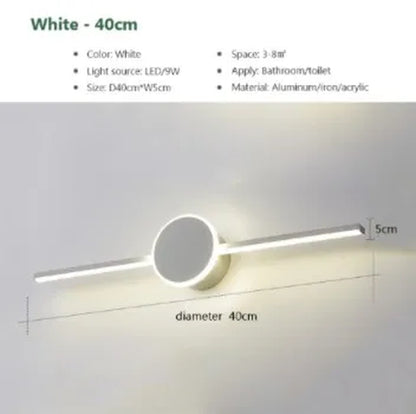 Modern LED Wall Sconce for Bathroom, Bedroom, or Living Room