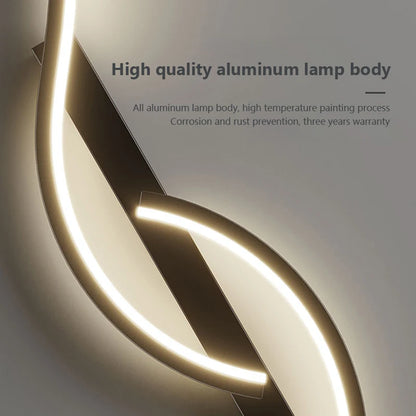 Modern Minimalist LED Wall Sconce for Bedroom or Living Room