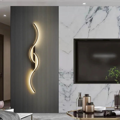 Modern Minimalist LED Wall Sconce for Bedroom or Living Room