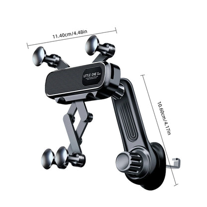 Magnetic Car Phone Holder for 4.7–7-Inch Smartphones, Air Vent Mount with Shock-Resistant GPS Stand