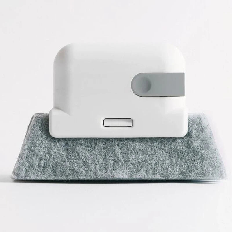 Handheld Window Track and Crevice Cleaning Brush for Doors, Keyboards, and Kitchen Gaps