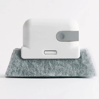 Handheld Window Track and Crevice Cleaning Brush for Doors, Keyboards, and Kitchen Gaps