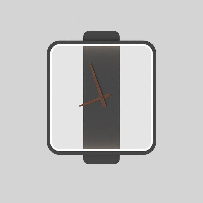 Nordic-Style Bedside Wall Lamp with Clock-Inspired Design