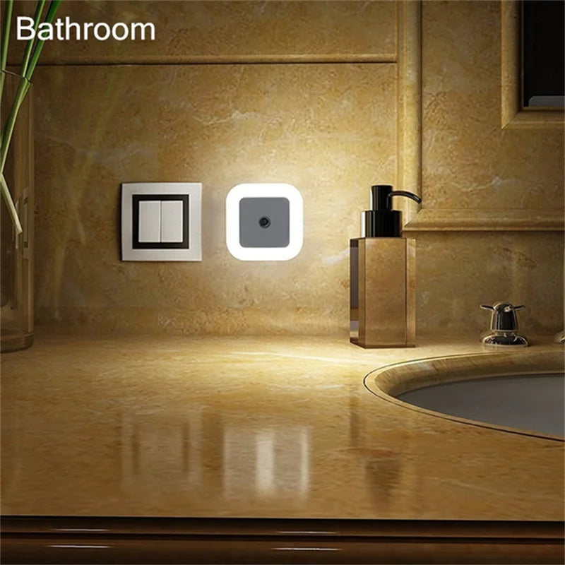 Plug-In LED Night Light with Sensor for Bedroom or Children’s Room