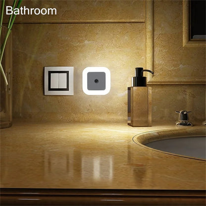 Plug-In LED Night Light with Sensor for Bedroom or Children’s Room