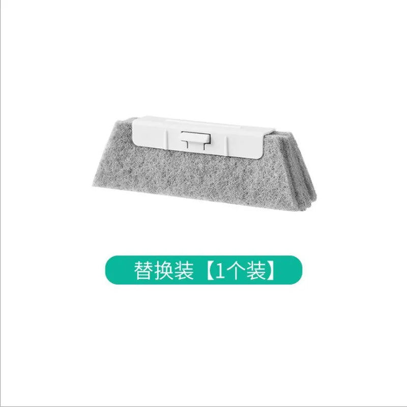 Handheld Window Track and Crevice Cleaning Brush for Doors, Keyboards, and Kitchen Gaps